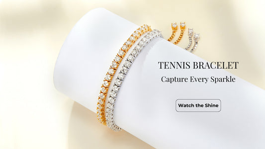 Moissanite 3MM and 4MM Tennis Bracelet in sterling silver, elegant wristwear with brilliant sparkle for everyday and gift occasions