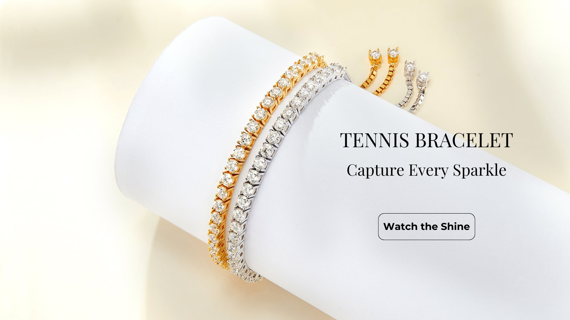 Moissanite 3MM and 4MM Tennis Bracelet in sterling silver, elegant wristwear with brilliant sparkle for everyday and gift occasions